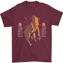 Chinese Zodiac Shengxiao Year of the Pig Mens T-Shirt Cotton Gildan Maroon