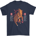 Chinese Zodiac Shengxiao Year of the Pig Mens T-Shirt Cotton Gildan Navy Blue