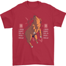 Chinese Zodiac Shengxiao Year of the Pig Mens T-Shirt Cotton Gildan Red