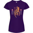 Chinese Zodiac Shengxiao Year of the Pig Womens Petite Cut T-Shirt Purple