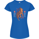 Chinese Zodiac Shengxiao Year of the Pig Womens Petite Cut T-Shirt Royal Blue