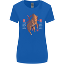 Chinese Zodiac Shengxiao Year of the Pig Womens Wider Cut T-Shirt Royal Blue