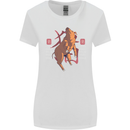 Chinese Zodiac Shengxiao Year of the Pig Womens Wider Cut T-Shirt White