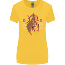 Chinese Zodiac Shengxiao Year of the Pig Womens Wider Cut T-Shirt Yellow
