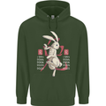 Chinese Zodiac Shengxiao Year of the Rabbit Childrens Kids Hoodie Forest Green