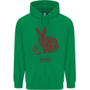 Chinese Zodiac Shengxiao Year of the Rabbit Childrens Kids Hoodie Irish Green