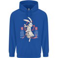Chinese Zodiac Shengxiao Year of the Rabbit Childrens Kids Hoodie Royal Blue