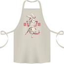 Chinese Zodiac Shengxiao Year of the Rabbit Cotton Apron 100% Organic Natural