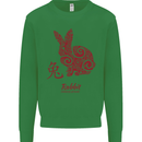 Chinese Zodiac Shengxiao Year of the Rabbit Kids Sweatshirt Jumper Irish Green