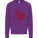 Chinese Zodiac Shengxiao Year of the Rabbit Kids Sweatshirt Jumper Purple