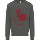 Chinese Zodiac Shengxiao Year of the Rabbit Kids Sweatshirt Jumper Storm Grey