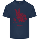 Chinese Zodiac Shengxiao Year of the Rabbit Kids T-Shirt Childrens Navy Blue