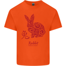 Chinese Zodiac Shengxiao Year of the Rabbit Kids T-Shirt Childrens Orange