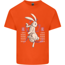 Chinese Zodiac Shengxiao Year of the Rabbit Kids T-Shirt Childrens Orange
