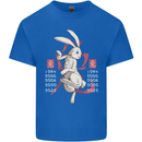 Chinese Zodiac Shengxiao Year of the Rabbit Kids T-Shirt Childrens Royal Blue
