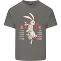 Chinese Zodiac Shengxiao Year of the Rabbit Mens Cotton T-Shirt Tee Top Charcoal