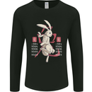 Chinese Zodiac Shengxiao Year of the Rabbit Mens Long Sleeve T-Shirt Black