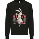 Chinese Zodiac Shengxiao Year of the Rabbit Mens Sweatshirt Jumper Black