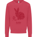Chinese Zodiac Shengxiao Year of the Rabbit Mens Sweatshirt Jumper Heliconia