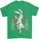 Chinese Zodiac Shengxiao Year of the Rabbit Mens T-Shirt Cotton Gildan Irish Green