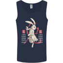 Chinese Zodiac Shengxiao Year of the Rabbit Mens Vest Tank Top Navy Blue