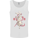 Chinese Zodiac Shengxiao Year of the Rabbit Mens Vest Tank Top White