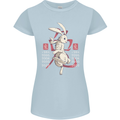 Chinese Zodiac Shengxiao Year of the Rabbit Womens Petite Cut T-Shirt Light Blue
