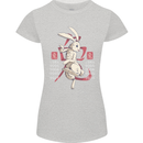 Chinese Zodiac Shengxiao Year of the Rabbit Womens Petite Cut T-Shirt Sports Grey