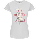 Chinese Zodiac Shengxiao Year of the Rabbit Womens Petite Cut T-Shirt White