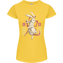 Chinese Zodiac Shengxiao Year of the Rabbit Womens Petite Cut T-Shirt Yellow