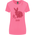 Chinese Zodiac Shengxiao Year of the Rabbit Womens Wider Cut T-Shirt Azalea