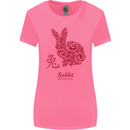 Chinese Zodiac Shengxiao Year of the Rabbit Womens Wider Cut T-Shirt Azalea