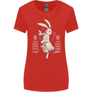 Chinese Zodiac Shengxiao Year of the Rabbit Womens Wider Cut T-Shirt Red