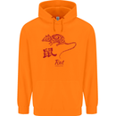 Chinese Zodiac Shengxiao Year of the Rat Childrens Kids Hoodie Orange