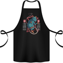 Chinese Zodiac Shengxiao Year of the Rat Cotton Apron 100% Organic Black