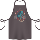 Chinese Zodiac Shengxiao Year of the Rat Cotton Apron 100% Organic Dark Grey