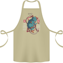 Chinese Zodiac Shengxiao Year of the Rat Cotton Apron 100% Organic Khaki