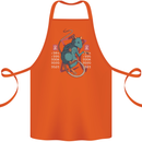 Chinese Zodiac Shengxiao Year of the Rat Cotton Apron 100% Organic Orange