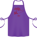 Chinese Zodiac Shengxiao Year of the Rat Cotton Apron 100% Organic Purple