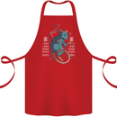 Chinese Zodiac Shengxiao Year of the Rat Cotton Apron 100% Organic Red
