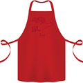 Chinese Zodiac Shengxiao Year of the Rat Cotton Apron 100% Organic Red