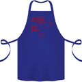 Chinese Zodiac Shengxiao Year of the Rat Cotton Apron 100% Organic Royal Blue