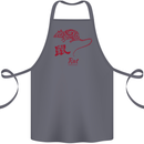 Chinese Zodiac Shengxiao Year of the Rat Cotton Apron 100% Organic Steel