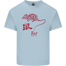 Chinese Zodiac Shengxiao Year of the Rat Kids T-Shirt Childrens Light Blue