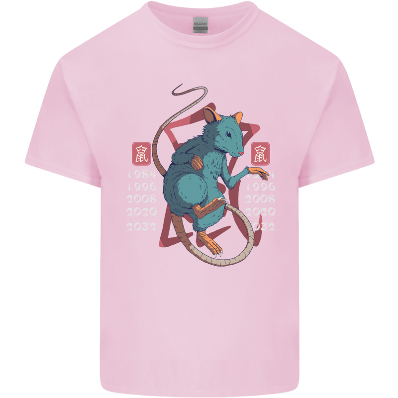 Chinese Zodiac Shengxiao Year of the Rat Kids T-Shirt Childrens Light Pink