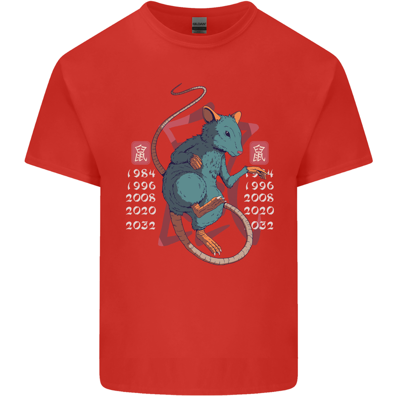 Chinese Zodiac Shengxiao Year of the Rat Kids T-Shirt Childrens Red