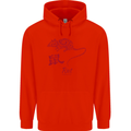 Chinese Zodiac Shengxiao Year of the Rat Mens 80% Cotton Hoodie Bright Red