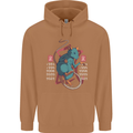 Chinese Zodiac Shengxiao Year of the Rat Mens 80% Cotton Hoodie Caramel Latte