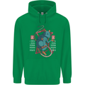 Chinese Zodiac Shengxiao Year of the Rat Mens 80% Cotton Hoodie Irish Green