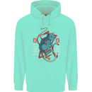 Chinese Zodiac Shengxiao Year of the Rat Mens 80% Cotton Hoodie Peppermint